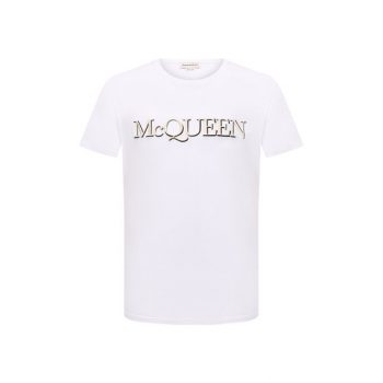 Хлопковая футболка Alexander McQueen