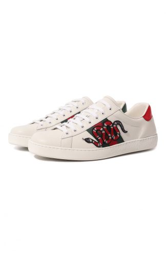 Кожаные кеды Ace Gucci