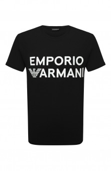 Хлопковая футболка Emporio Armani