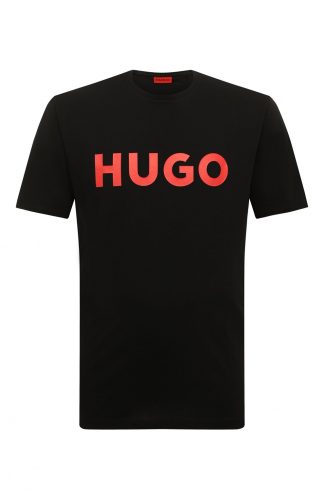 Хлопковая футболка HUGO