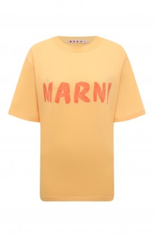 Хлопковая футболка Marni