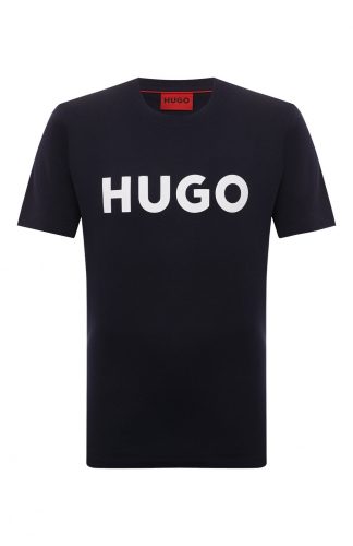 Хлопковая футболка HUGO